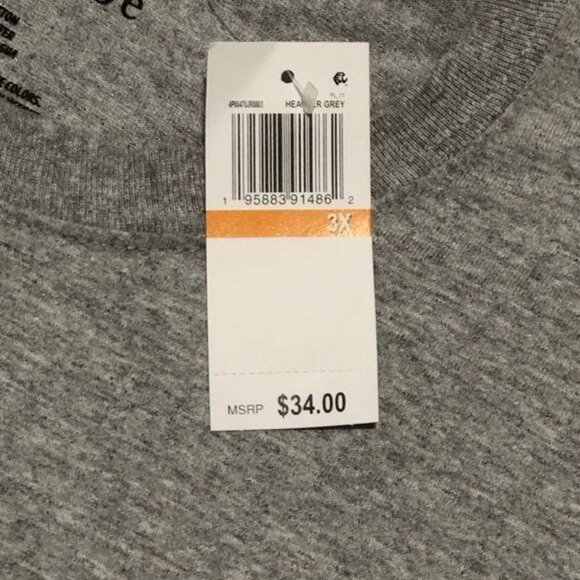 Love Tribe Womens Plus Crewneck Long Sleeve Pullover Top, Size 3X, New - Picture 10 of 10